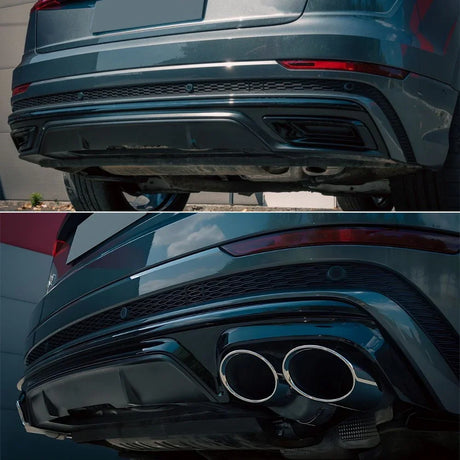 Audi Q8 S-Line 2018-2020 Diffusore Posteriore Doppia Uscita - autorivallo