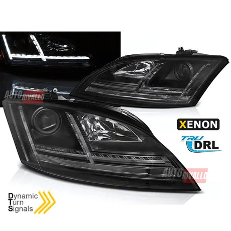 Audi TT 8J 2006-2010 Fari Anteriori LED DRL TRU Neri Xenon - autorivallo