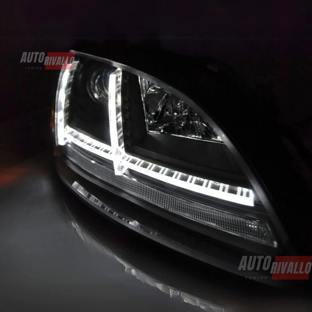 Audi TT 8J 2006-2010 Fari Anteriori LED DRL TRU Neri Xenon - autorivallo