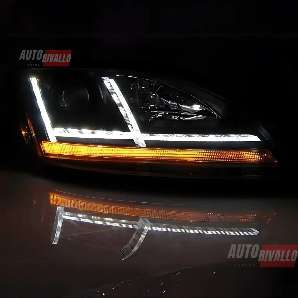Audi TT 8J 2006-2010 Fari Anteriori LED DRL TRU Neri Xenon - autorivallo