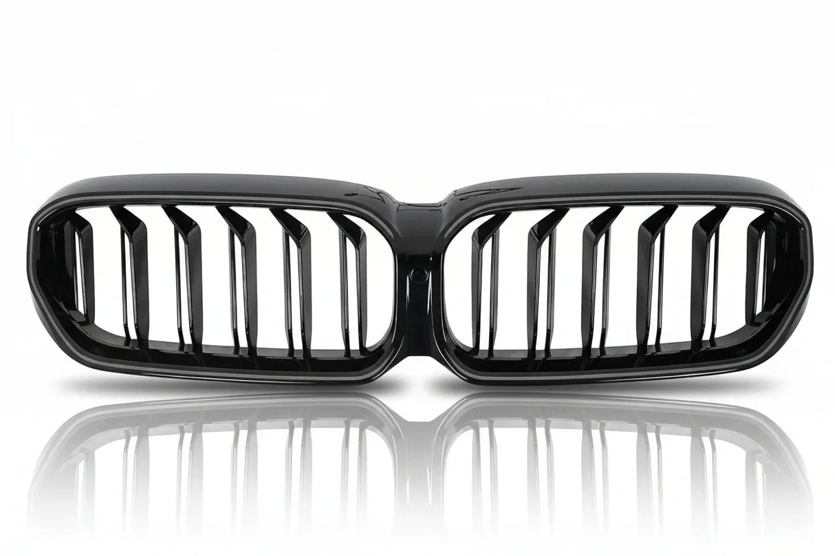 BMW 5 G30 G31 LCI 20-23 Griglia LED Doppia Striscia Nera Illuminata - autorivallo