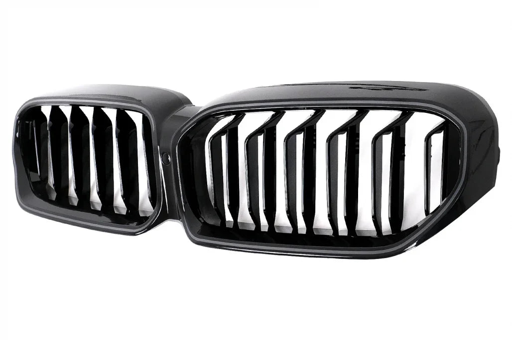 BMW 5 G30 G31 LCI 20-23 Griglia LED Doppia Striscia Nera Illuminata - autorivallo