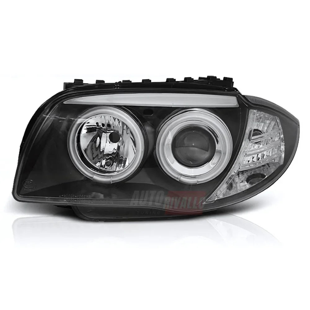 BMW 1 E87 E81 E82 E88 04-11 Fari Anteriori LED Angel Eyes CCFL - autorivallo