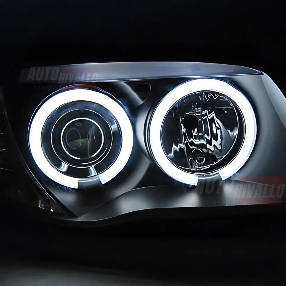 BMW 1 E87 E81 E82 E88 04-11 Fari Anteriori LED Angel Eyes CCFL - autorivallo