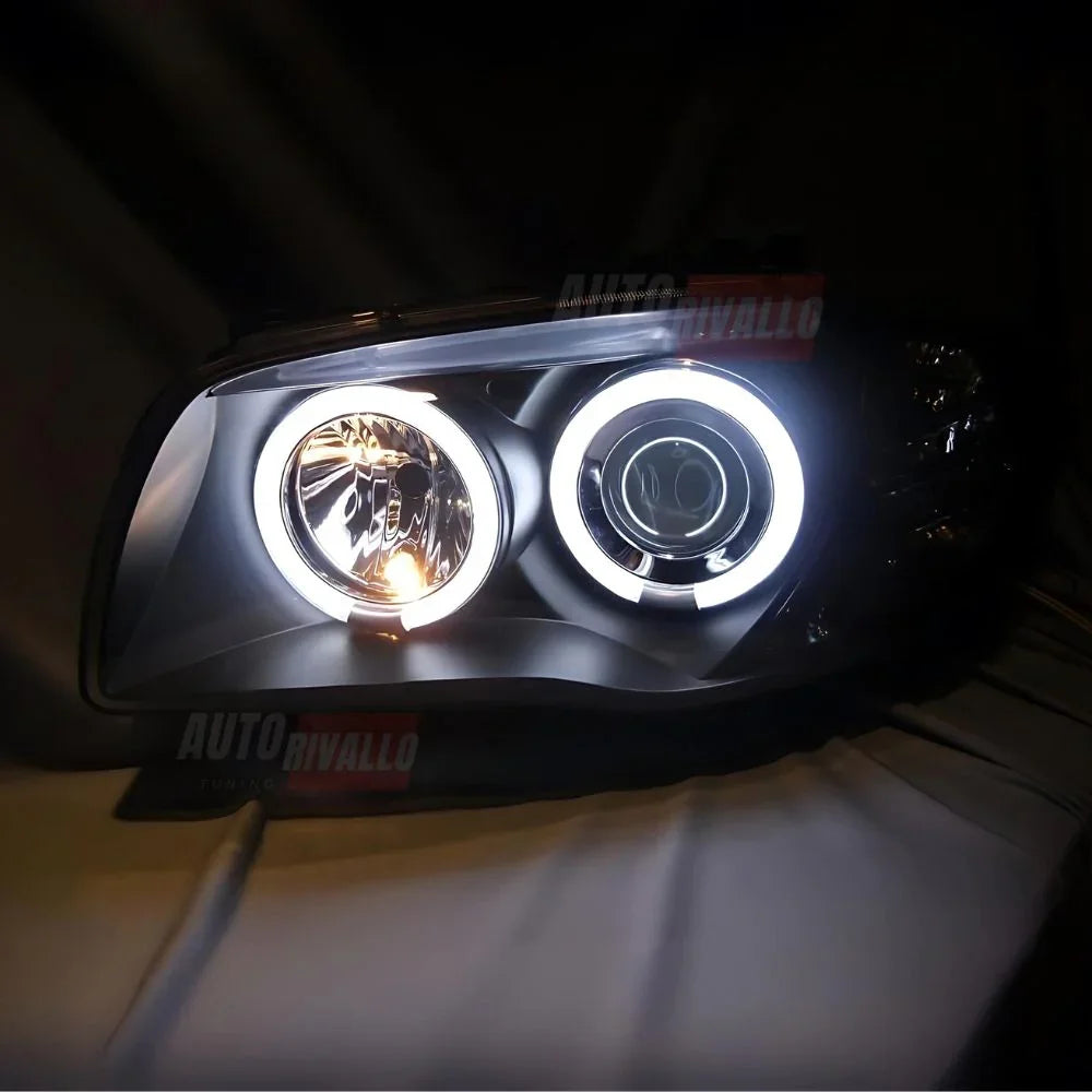 BMW 1 E87 E81 E82 E88 04-11 Fari Anteriori LED Angel Eyes CCFL - autorivallo