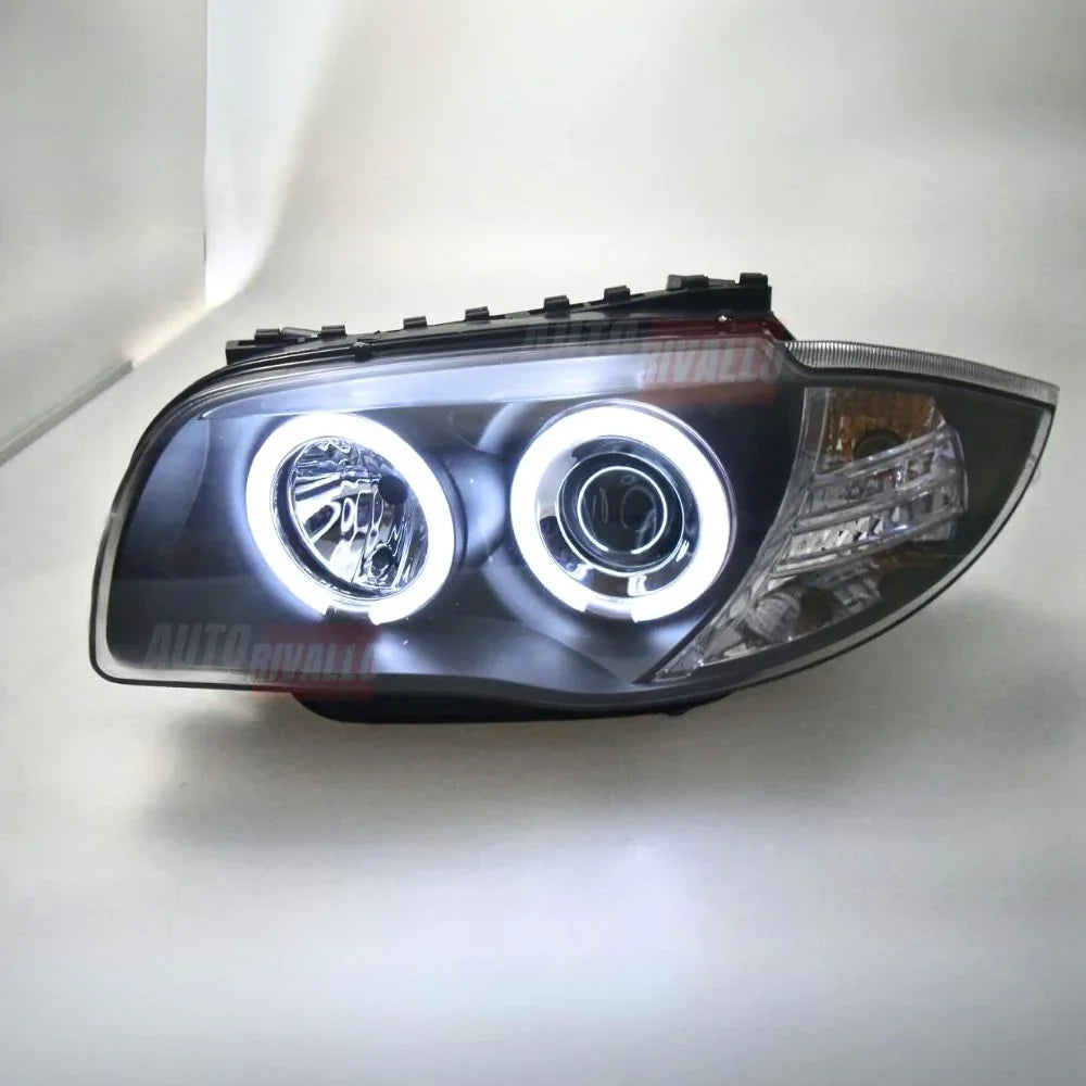 BMW 1 E87 E81 E82 E88 04-11 Fari Anteriori LED Angel Eyes CCFL - autorivallo