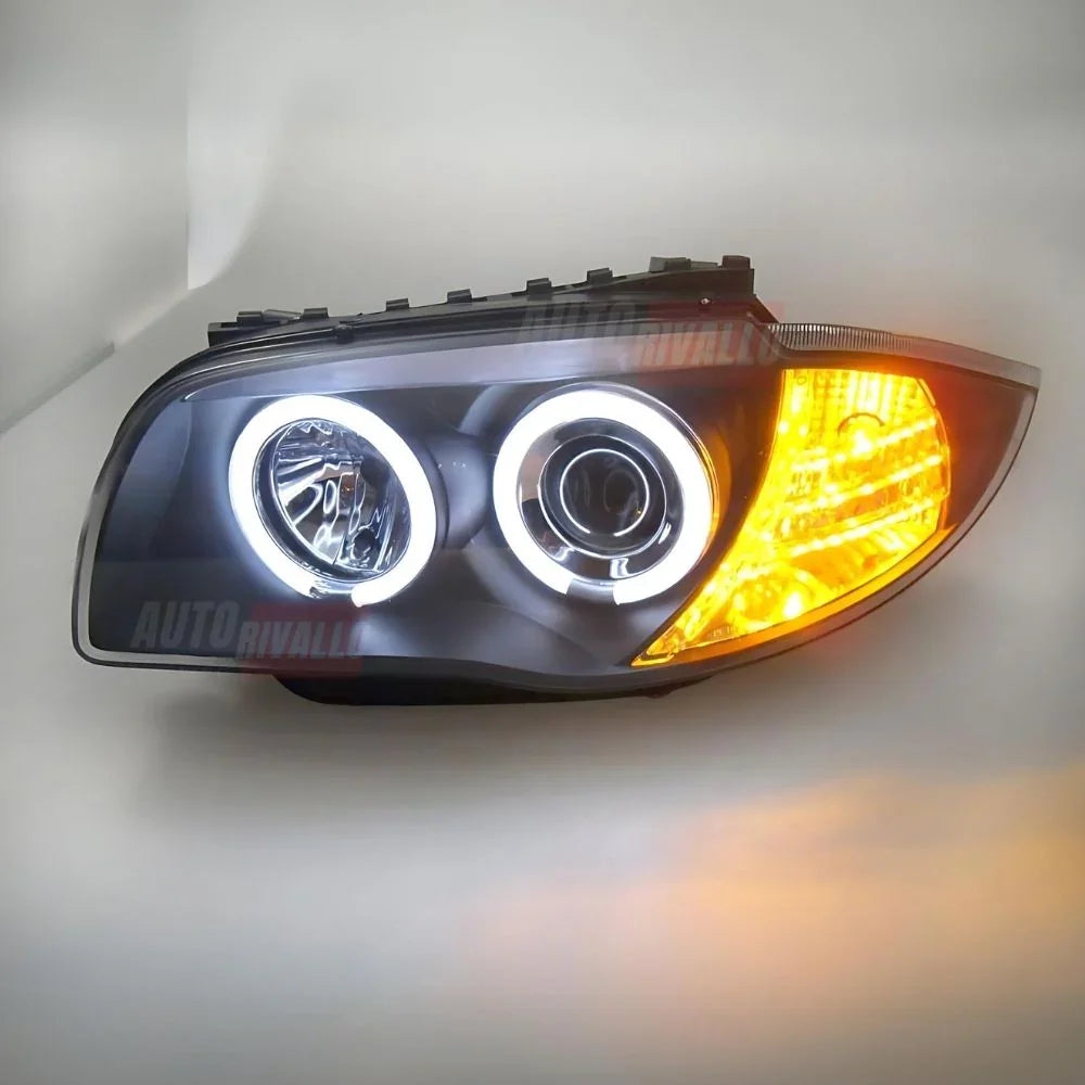 BMW 1 E87 E81 E82 E88 04-11 Fari Anteriori LED Angel Eyes CCFL - autorivallo