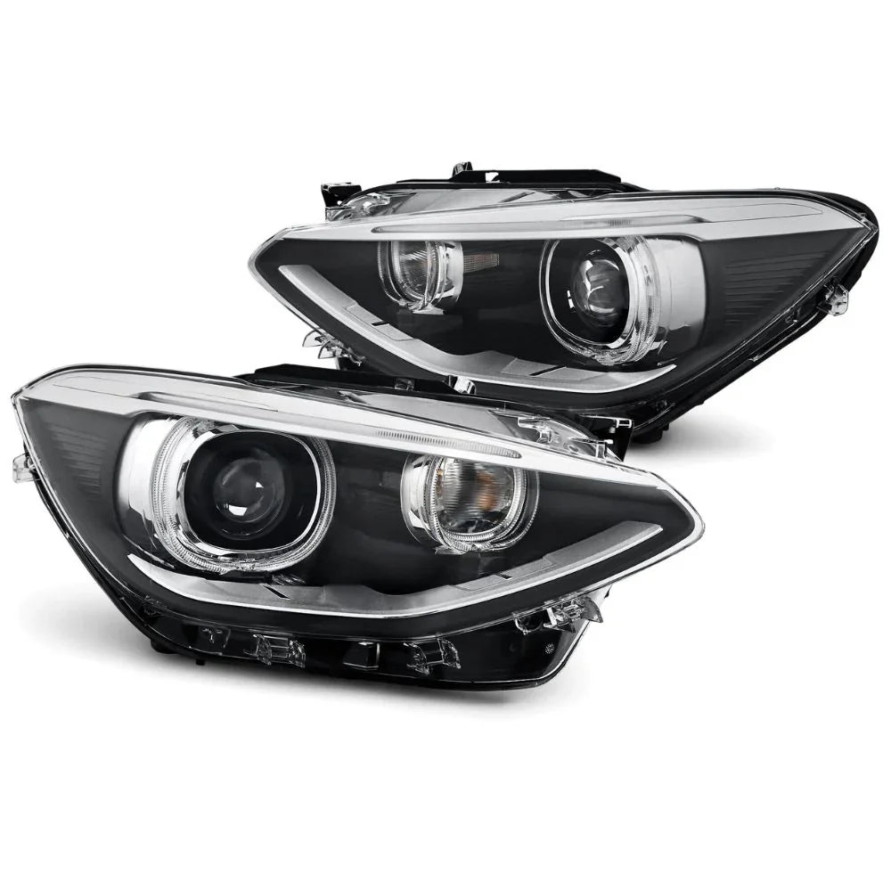 BMW 1 F20 F21 2010-2014 Fari Anteriori LED Diurne Angel Eyes - autorivallo