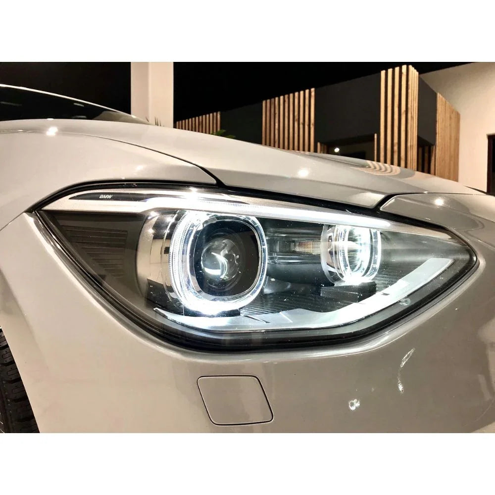 BMW 1 F20 F21 2010-2014 Fari Anteriori LED Diurne Angel Eyes - autorivallo