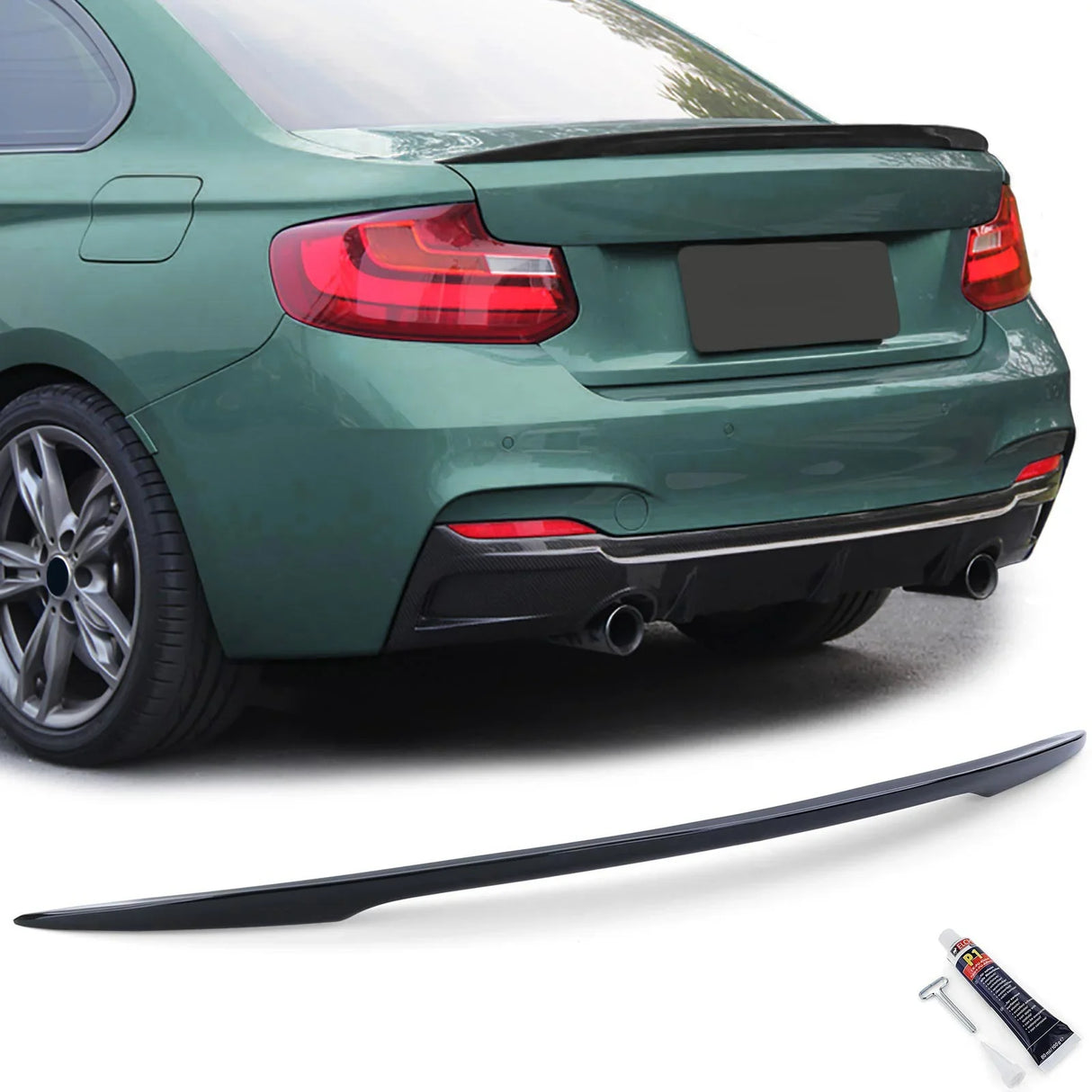 BMW Serie 2 F22 Coupé 2013-2021 Spoiler Cofano Nero Lucido - autorivallo
