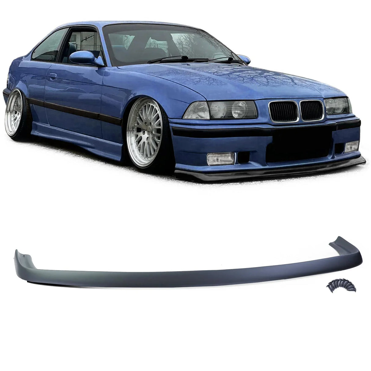 BMW 3 E36 1990-1999 Spoiler Anteriore Nero Opaco - autorivallo