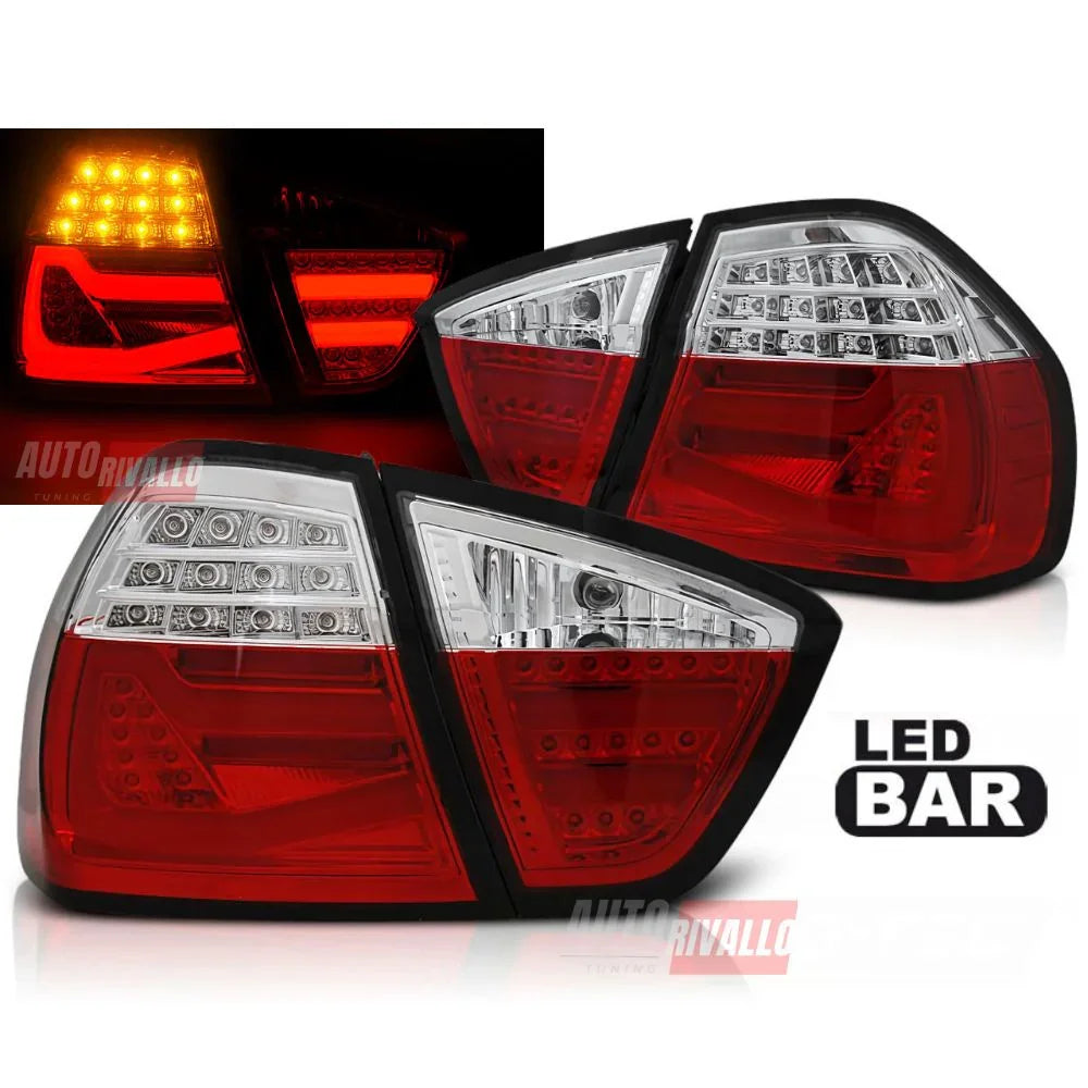 BMW Serie 3 E90 2005-2008 Fanali Stop Posteriori LED Rosso - autorivallo
