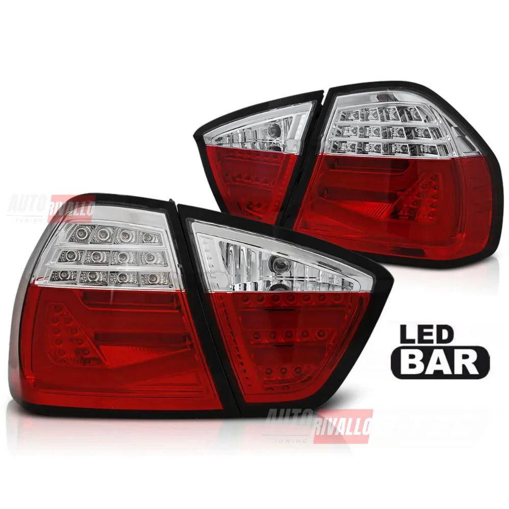 BMW Serie 3 E90 2005-2008 Fanali Stop Posteriori LED Rosso - autorivallo