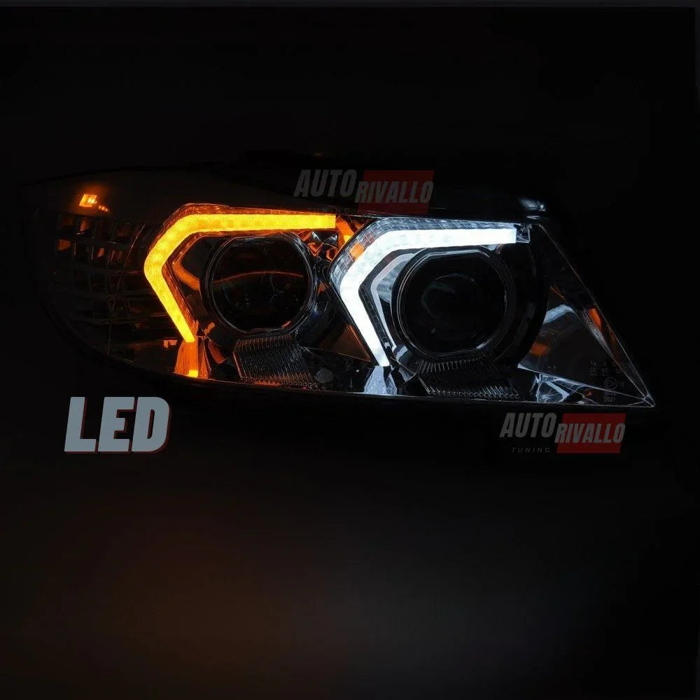BMW Serie 3 E90 E91 2005-2008 Fari Anteriori Full LED - autorivallo