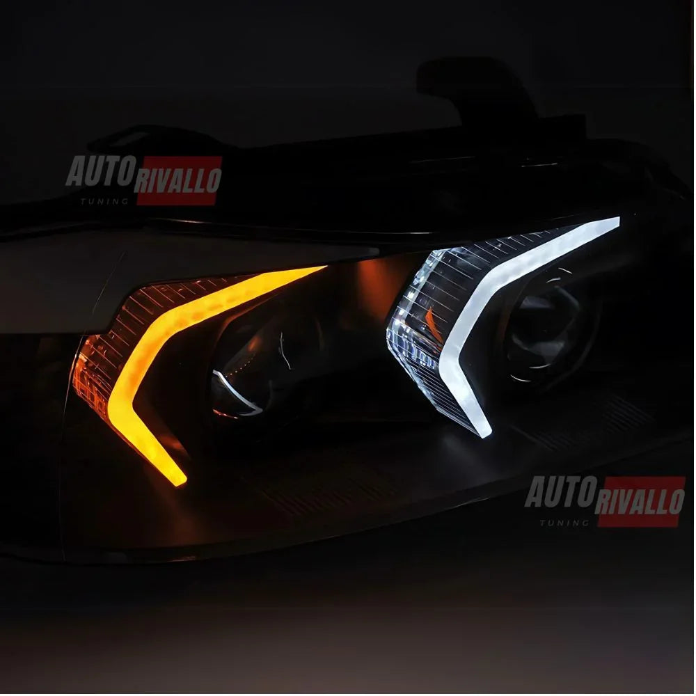 BMW Serie 3 E90 E91 2005-2008 Fari Anteriori Full LED DRL - autorivallo