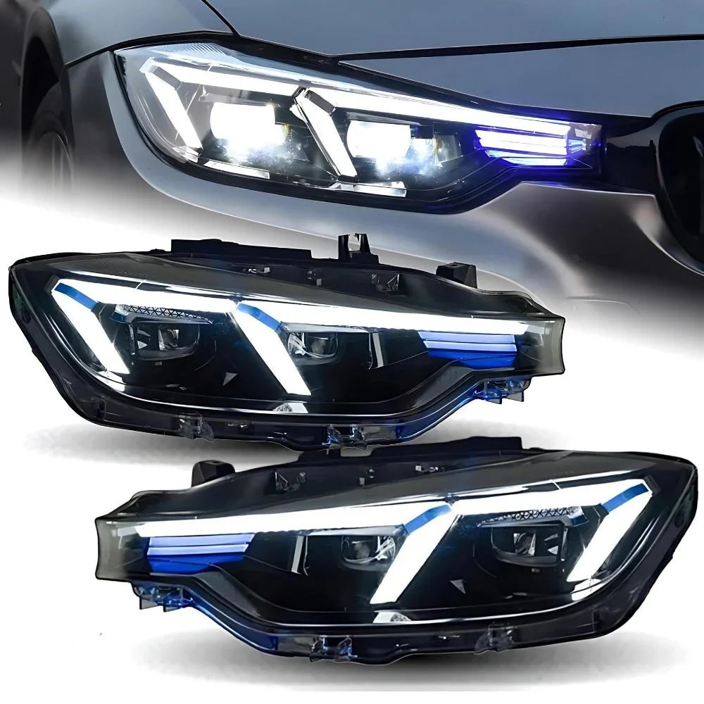 BMW Serie 3 F30 F31 2011-2015 Fari Anteriori Full LED G20 Look - autorivallo