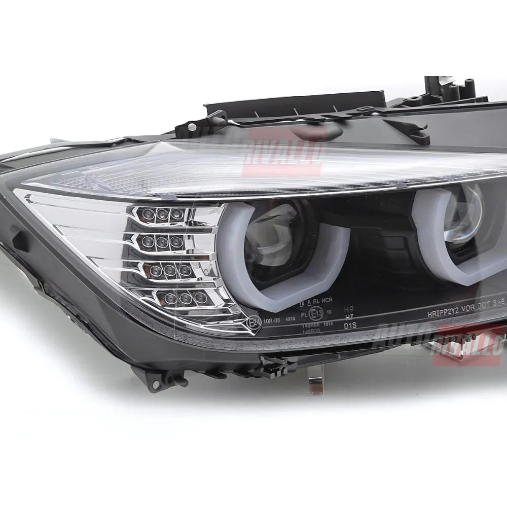 BMW Serie 3 F30 F31 2011-2015 Fari Anteriori LED Angel Eyes 3D - autorivallo
