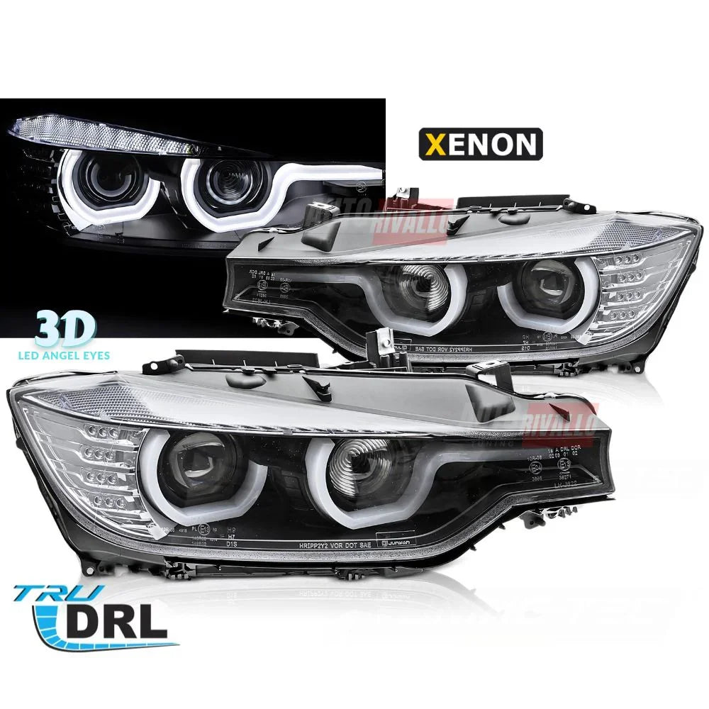 BMW Serie 3 F30 F31 2011-2015 Fari Anteriori LED 3D Xenon - autorivallo