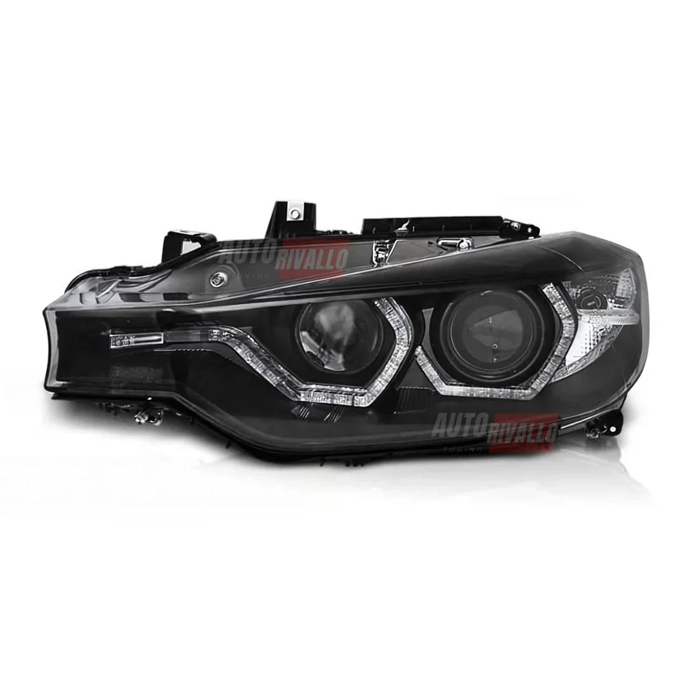 BMW Serie 3 F30 F31 2011-2015 Fari Anteriori LED Angel Eyes - autorivallo