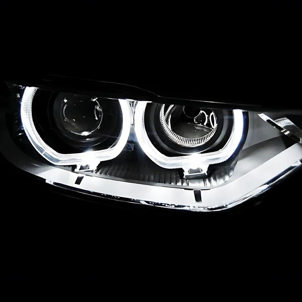 BMW Serie 3 F30 F31 2011-2015 Fari Anteriori a LED H7 Neri - autorivallo