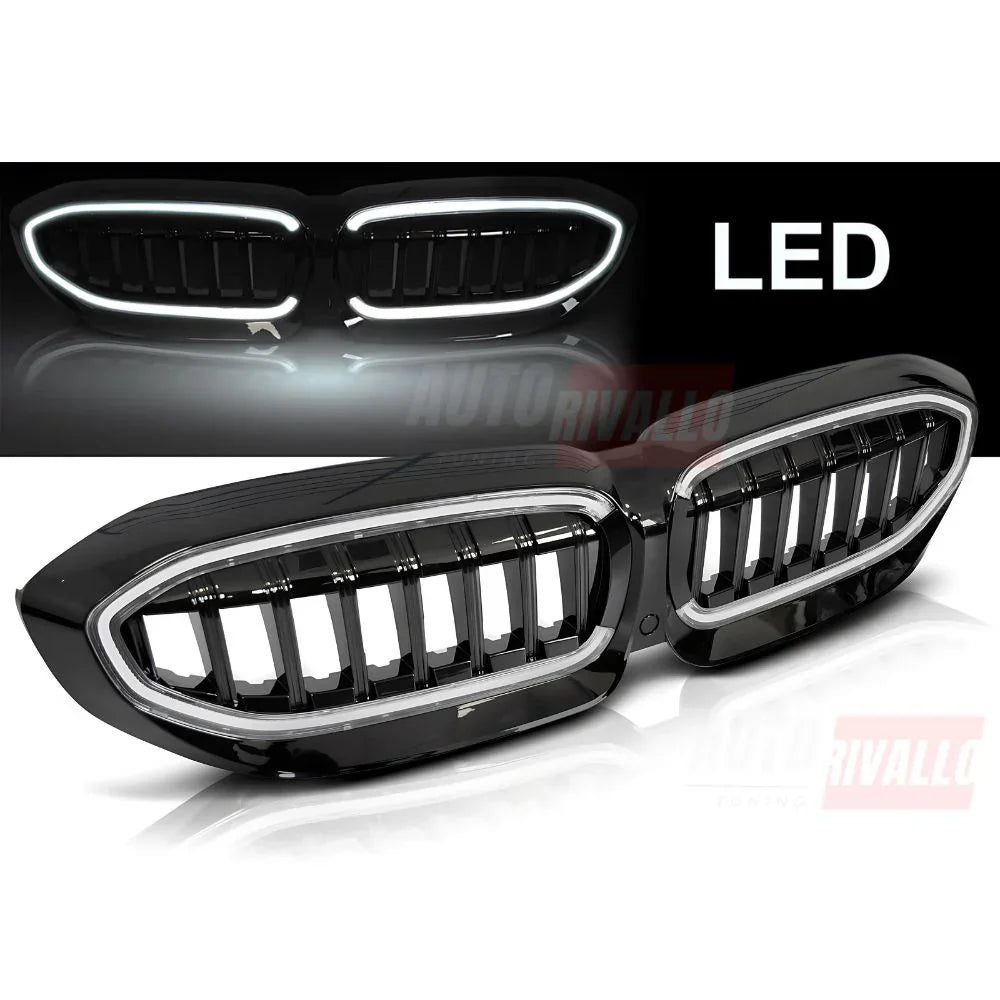 BMW Serie 3 G20 G21 19-22 Griglia Radiatore LED M Sport Nero - autorivallo