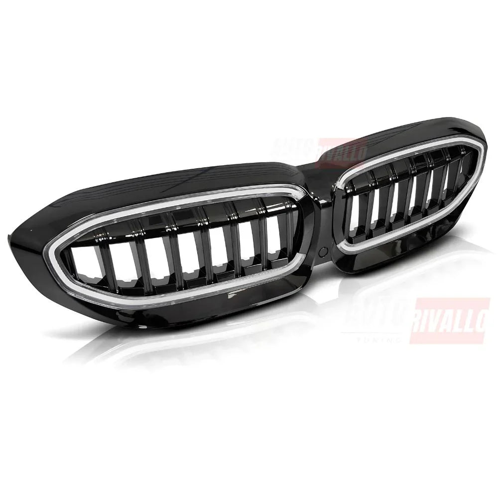BMW Serie 3 G20 G21 19-22 Griglia Radiatore LED M Sport Nero - autorivallo