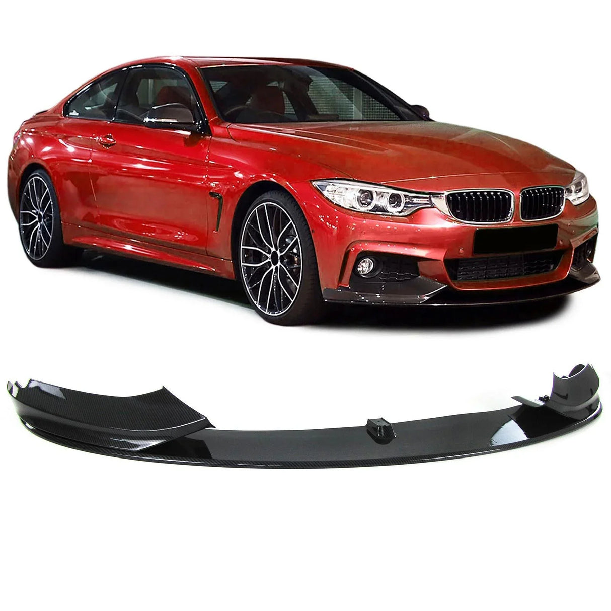 BMW Serie 4 F32 2013–2021 Spoiler Anteriore Carbon Look - autorivallo