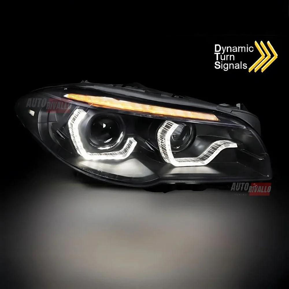 BMW Serie 5 F10 F11 2010-2013 Fari Anteriori Xenon DRL 3D LED - autorivallo