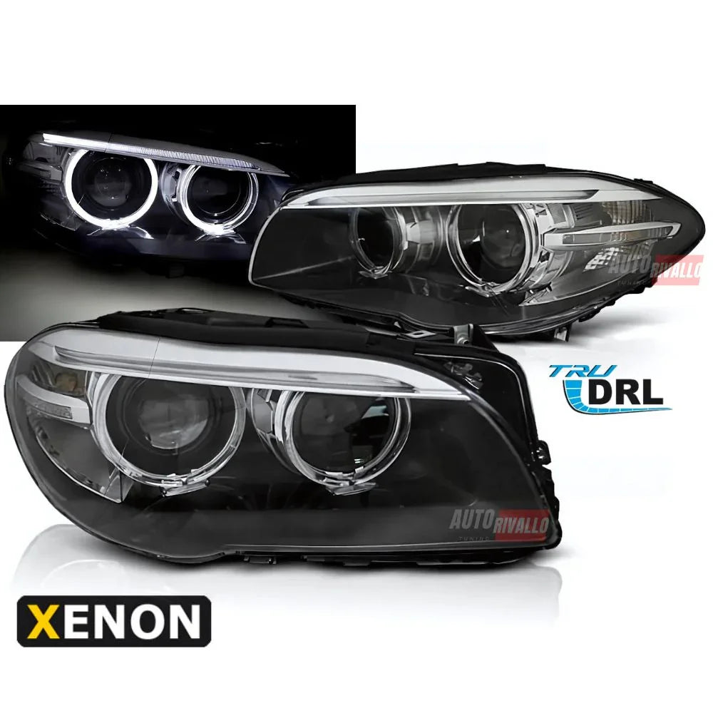 BMW Serie 5 F10 F11 2010-2013 Fari Anteriori Xenon DRL LED - autorivallo