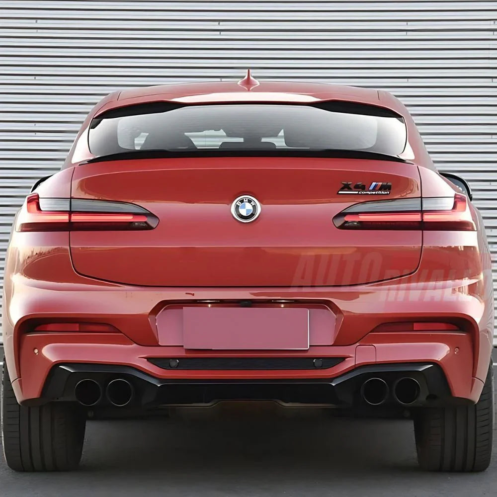 BMW X4 G02 2018-2024 Spoiler Cofano Posteriore Nero Lucido - autorivallo
