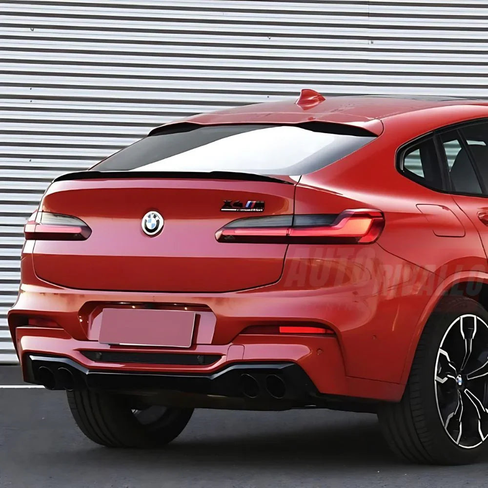 BMW X4 G02 2018-2024 Spoiler Cofano Posteriore Nero Lucido - autorivallo