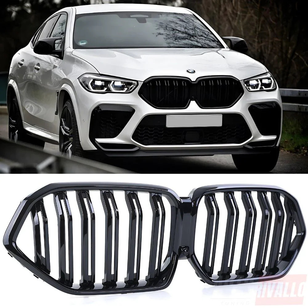 BMW X6 G06 2018-2023 Griglia Anteriore M Sport Look Nera - autorivallo