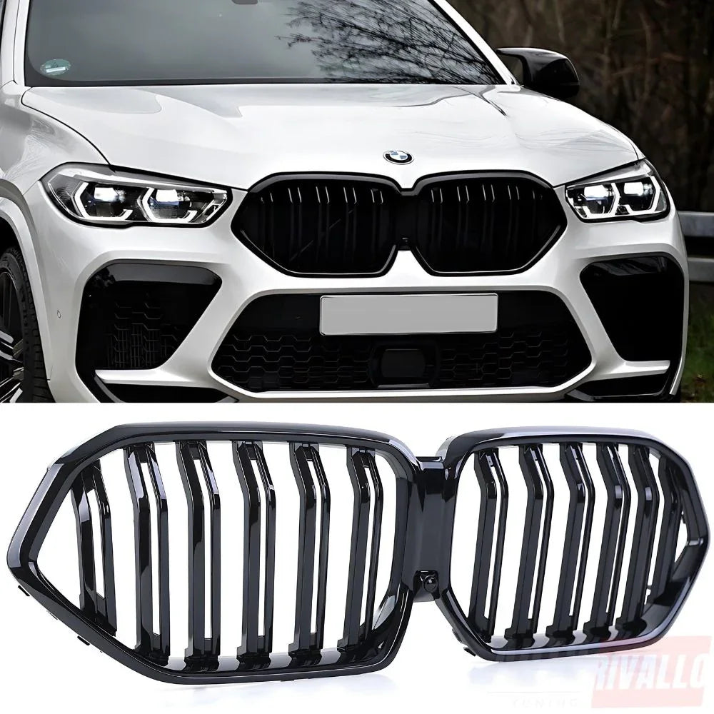 BMW X6 G06 2018-2023 Griglia Anteriore M Sport Look Nera - autorivallo