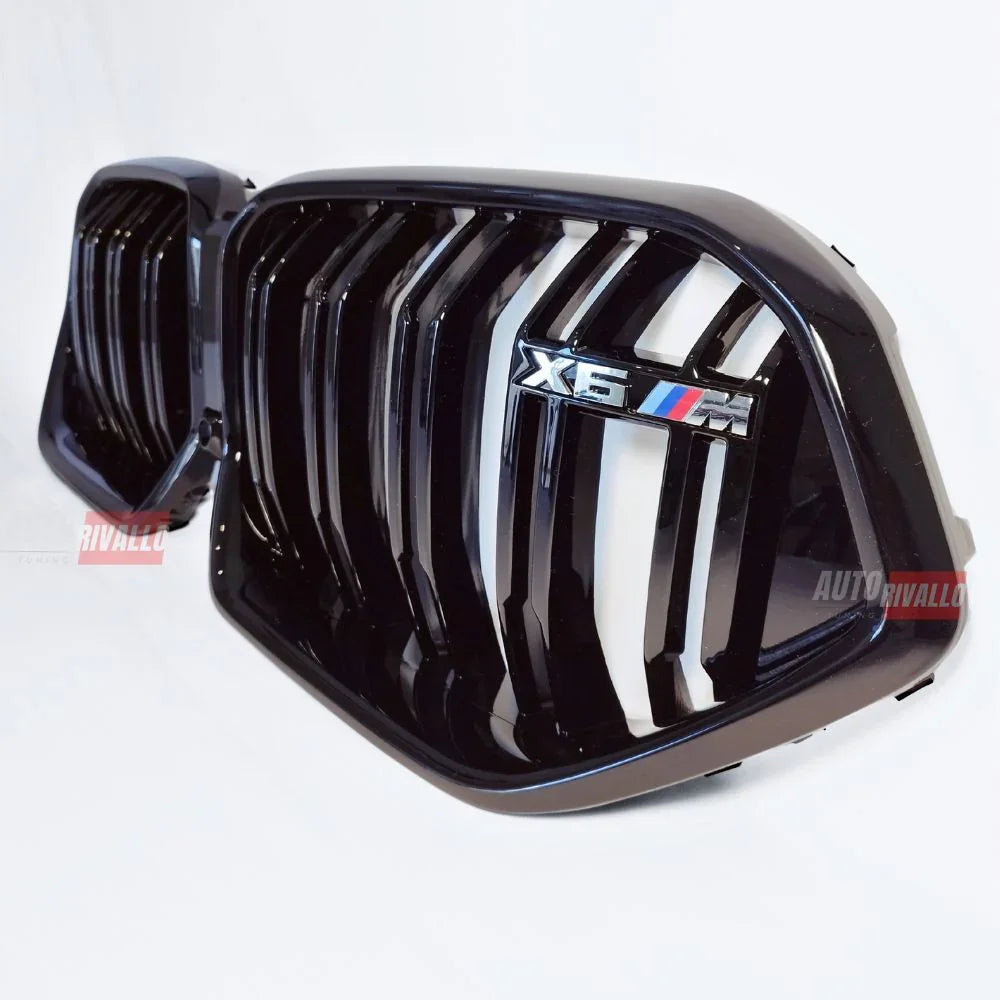 BMW X6 M F96 2019-2023 Griglia Anteriore X6M Nero Lucido - autorivallo