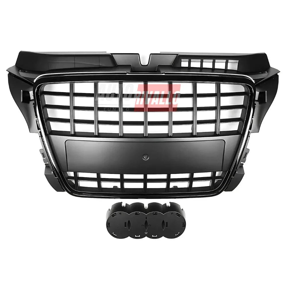 Audi A3 8P 2008-2012 Griglia Anteriore S3 Look Nero Lucido - autorivallo