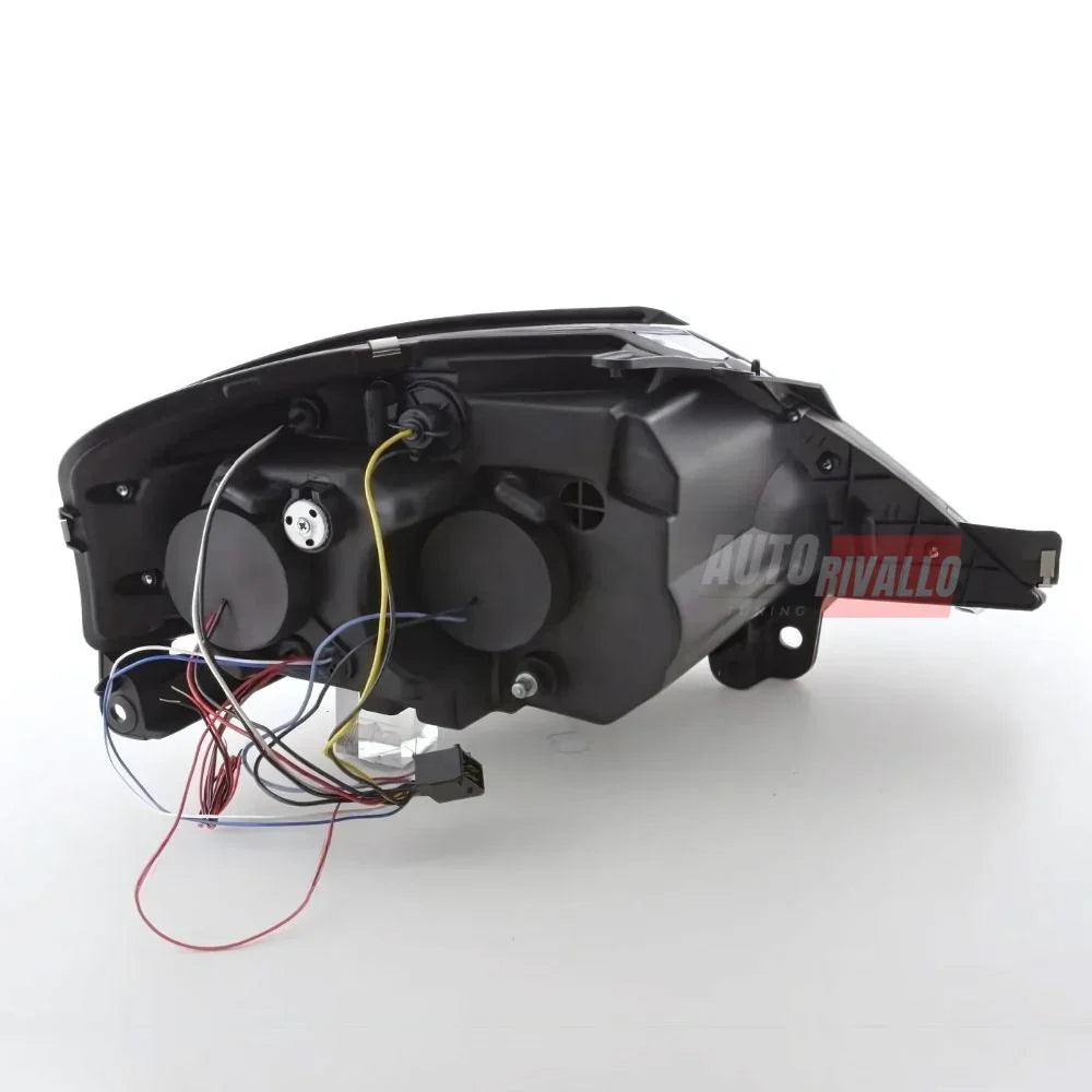 Citroen C3 2002-2009 Fari Anteriori Angel Eyes LED Bianchi - autorivallo