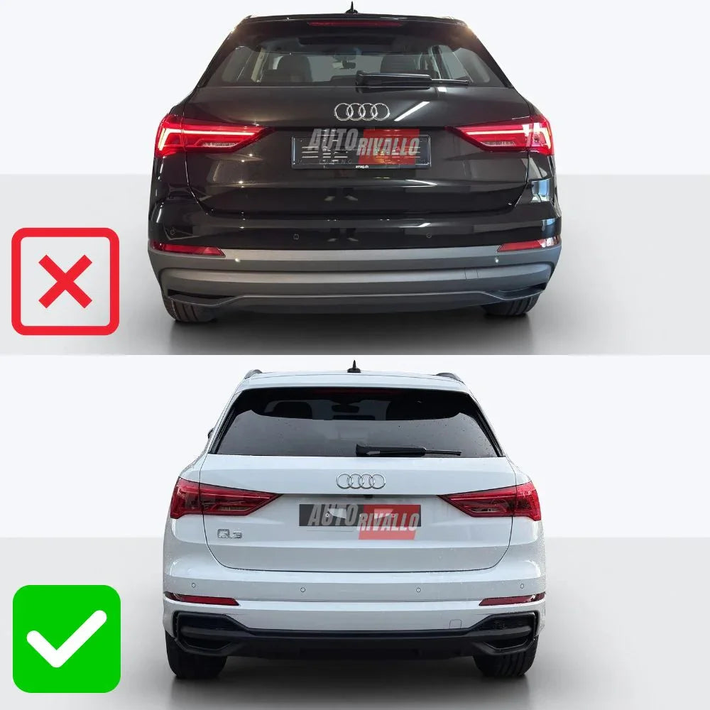 Audi Q3 F3 S-Line 2019-2024 Diffusore Posteriore Look RSQ3 - autorivallo