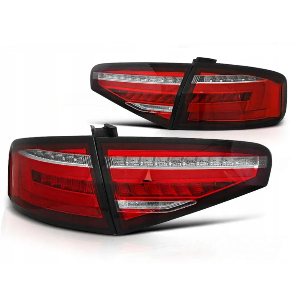 Audi A4 B8 2012-2015 Fari Fanali Posteriori a LED SEQ Rosso - autorivallo
