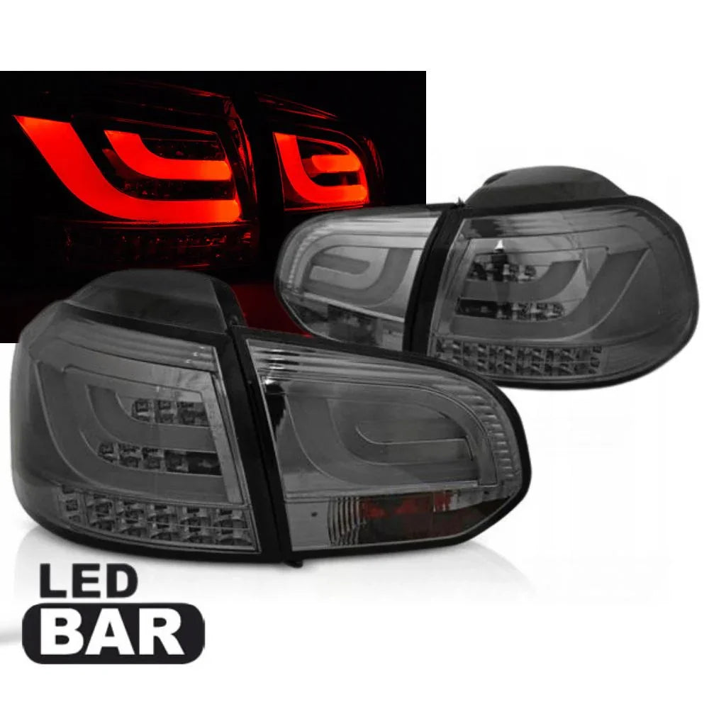 VW Golf 6 2008-2012 Fanali Posteriori LED Lightbar Fumè - autorivallo