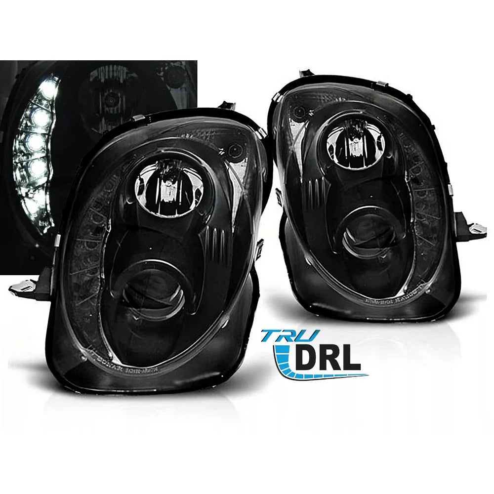 Alfa Mito 2008-2018 Fari Anteriori Luci Diurne DRL LED Nero - autorivallo