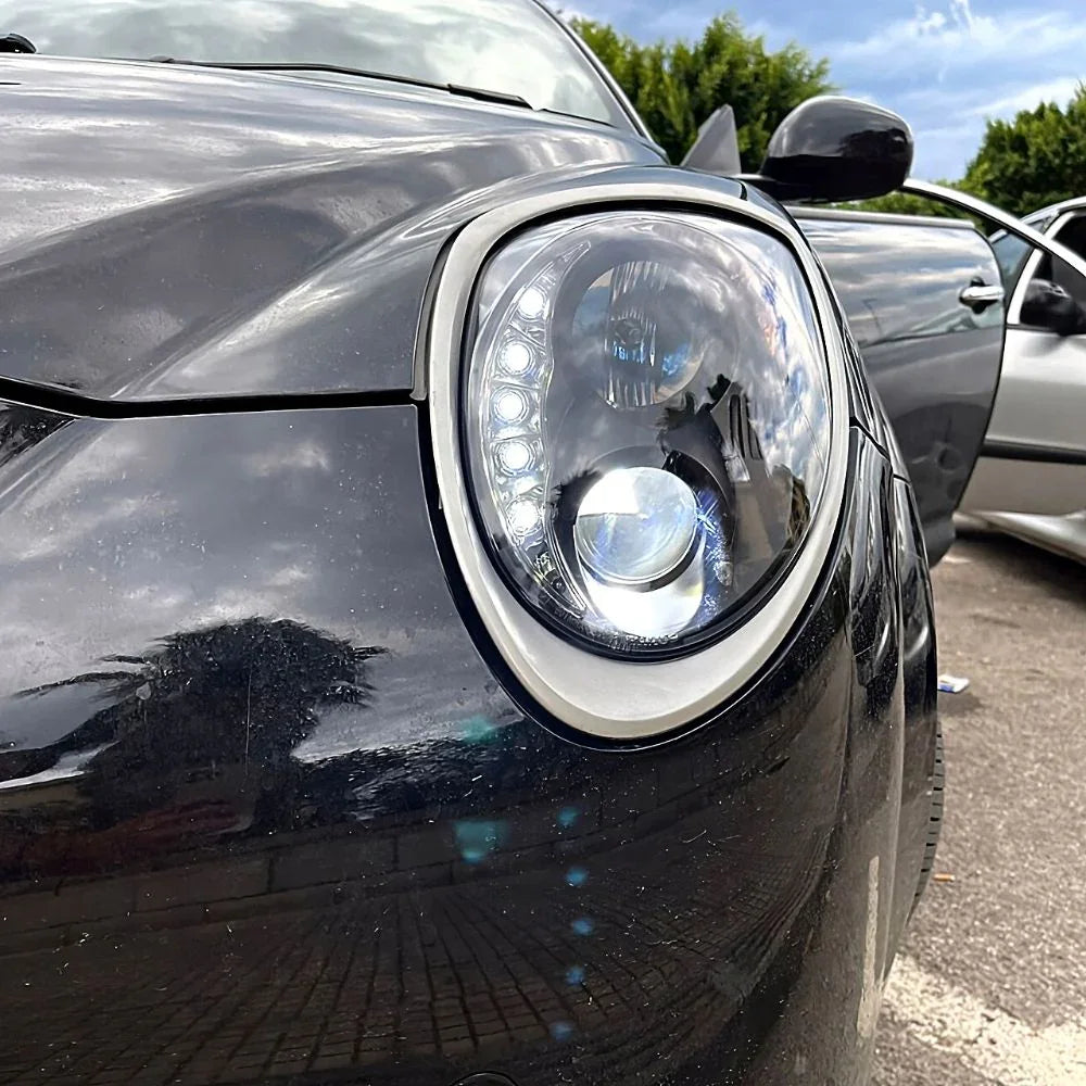 Alfa Mito 2008-2018 Fari Anteriori Luci Diurne DRL LED Nero - autorivallo