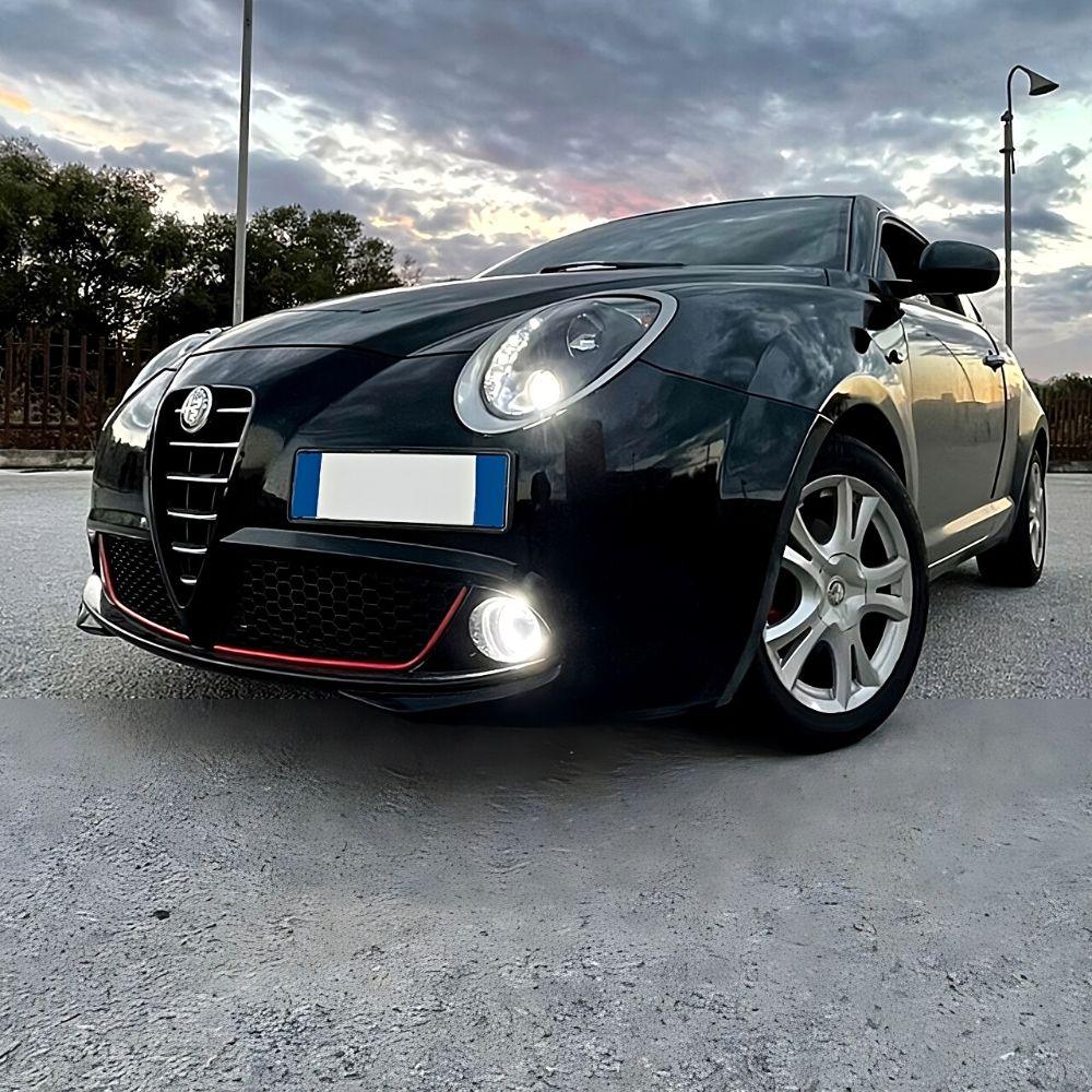 Alfa Mito 2008-2018 Fari Anteriori Luci Diurne DRL LED Nero - autorivallo