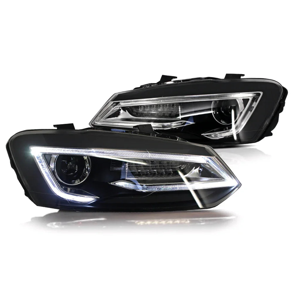 VW Polo 6R 6C 2009-2017 Fari Anteriori a LED Devil Eye Look - autorivallo