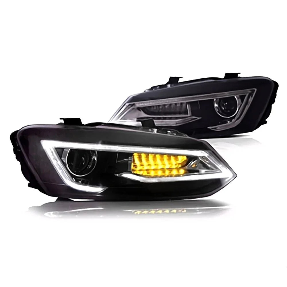 VW Polo 6R 6C 2009-2017 Fari Anteriori a LED Devil Eye Look - autorivallo