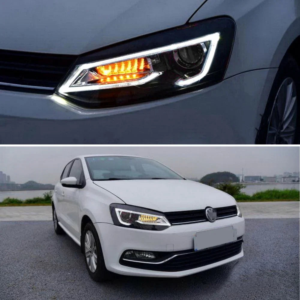 VW Polo 6R 6C 2009-2017 Fari Anteriori a LED Devil Eye Look - autorivallo
