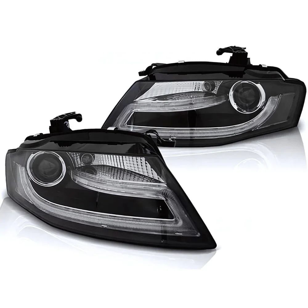 Audi A4 B8 2007-2011 Fari Anteriori Luci Diurne LED Tube DRL - autorivallo