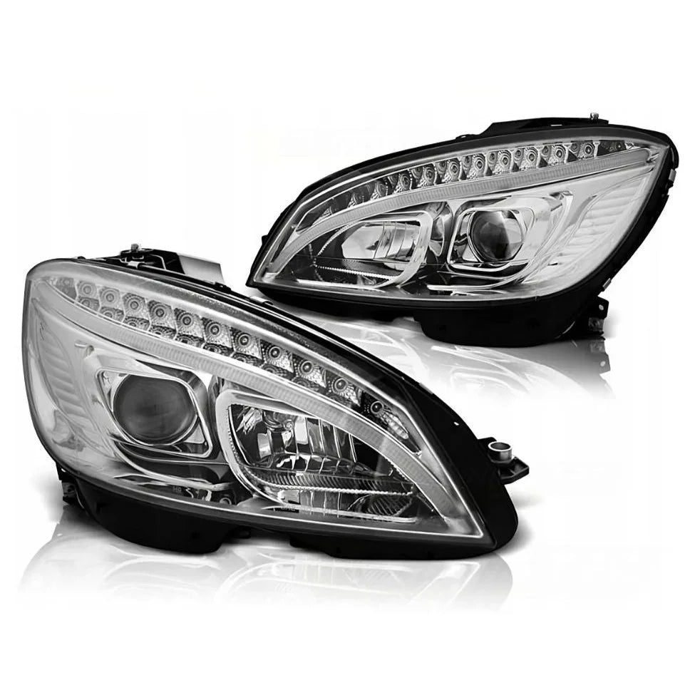 Mercedes C W204 2007-2010 Fari Anteriori Luci Diurne LED - autorivallo