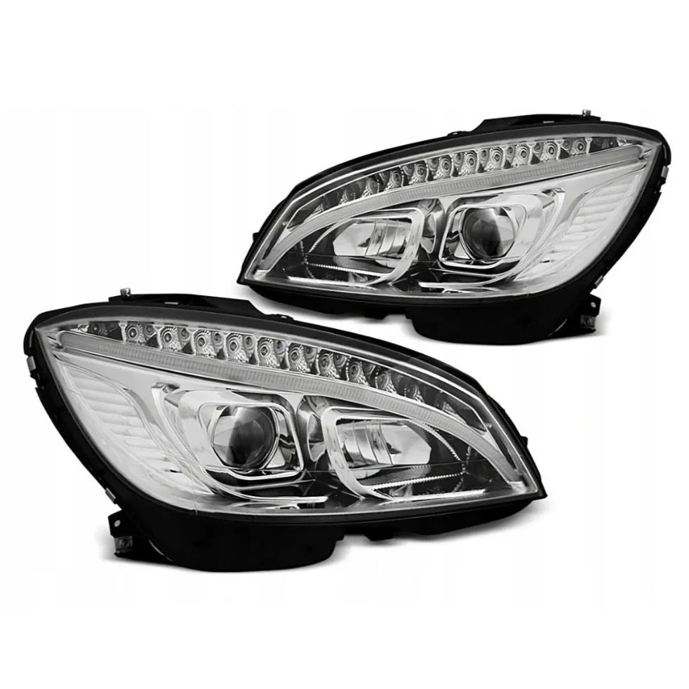 Mercedes C W204 2007-2010 Fari Anteriori Luci Diurne LED - autorivallo