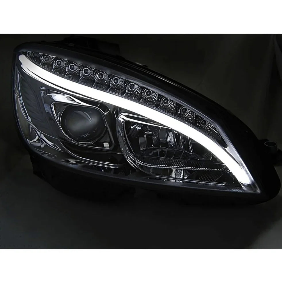 Mercedes C W204 2007-2010 Fari Anteriori Luci Diurne LED - autorivallo