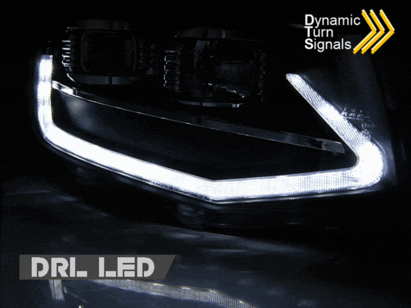 VW T6 2015-2019 Fari Anteriori LED Diurne Frecce Dinamiche - autorivallo